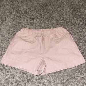 Pink and white stripped shorts